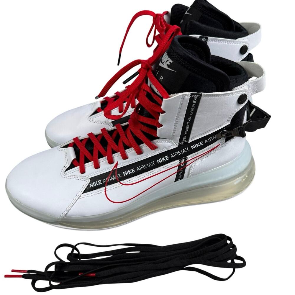 Nike Air Max 720 Men's Sz 12 White High Top Sneaker New AO2110-100